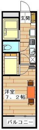 レオパレスサンフェリア若葉の物件間取画像